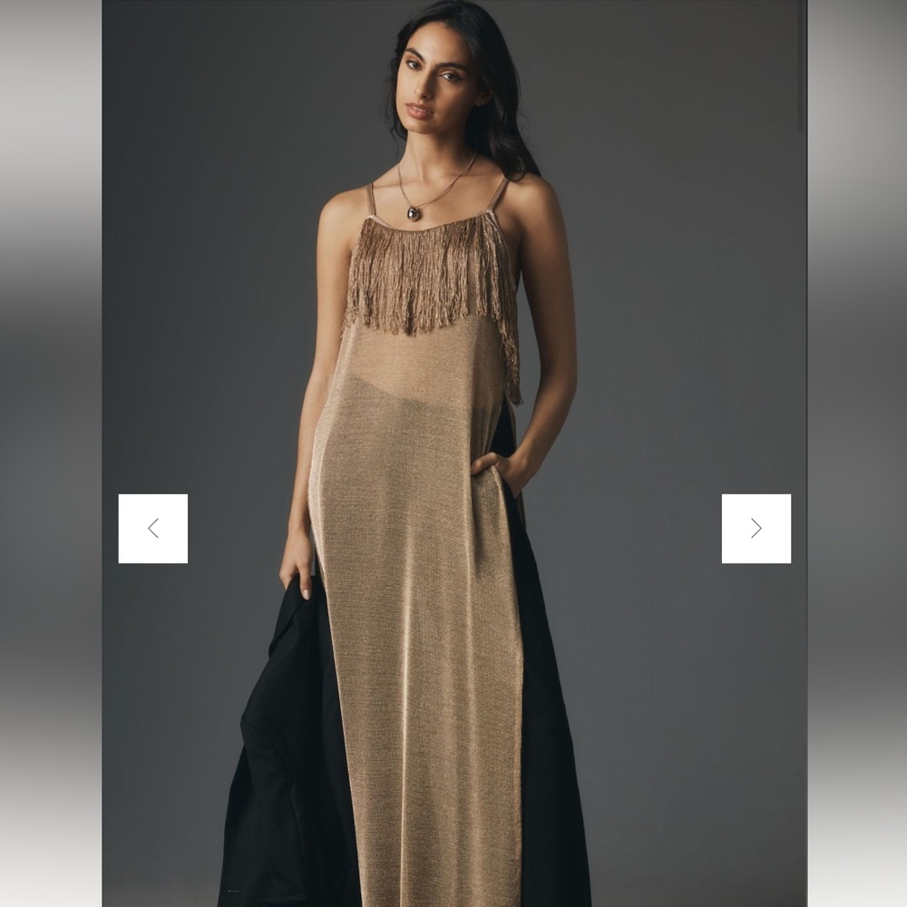 NWT Sunday in Brooklyn Metallic Knit Tunic - One Size